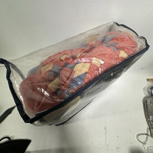 Vtg Ralph Lauren Rio Grande Bedskirt Dust Ruffle Multicolor Southwestern Cotton - Picture 3 of 11